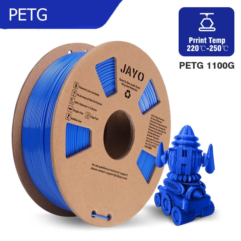 JAYO PLA/PETG/SILK/PLA Meta Filament 1Roll 3D Printer Filament 1.75mm 3d Filament PLA Printing Materials for 3D Printer&3D Pen