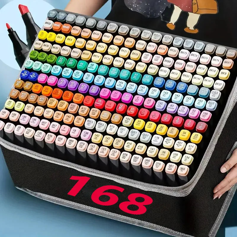 Professional Permanent Sketch Markers 80/120/168 Colors