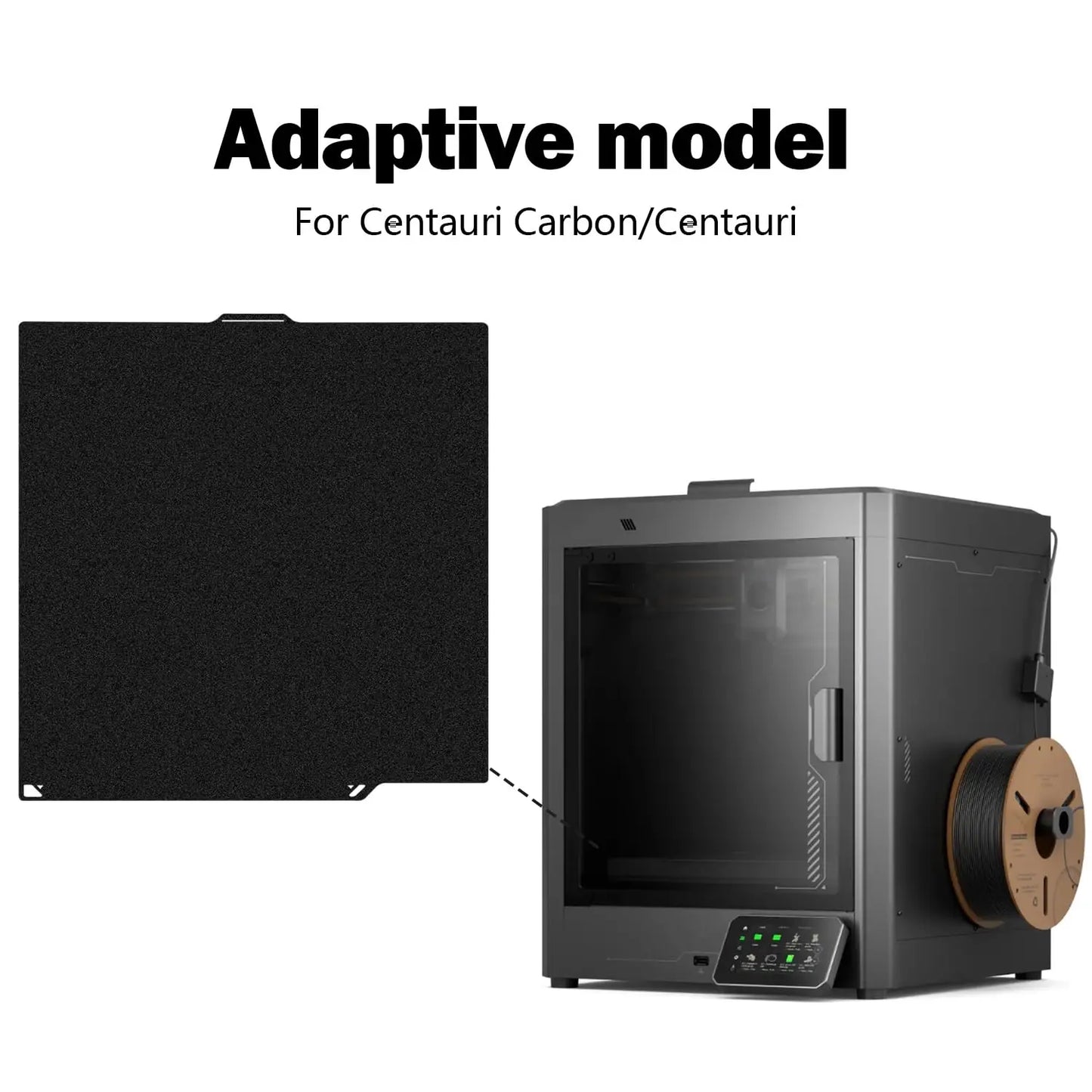 Centauri Carbon Build Plate for Elegoo Centauri 260x271mm 3D Printer Double Sided Textured Platform Surface PEI Sheet Platform