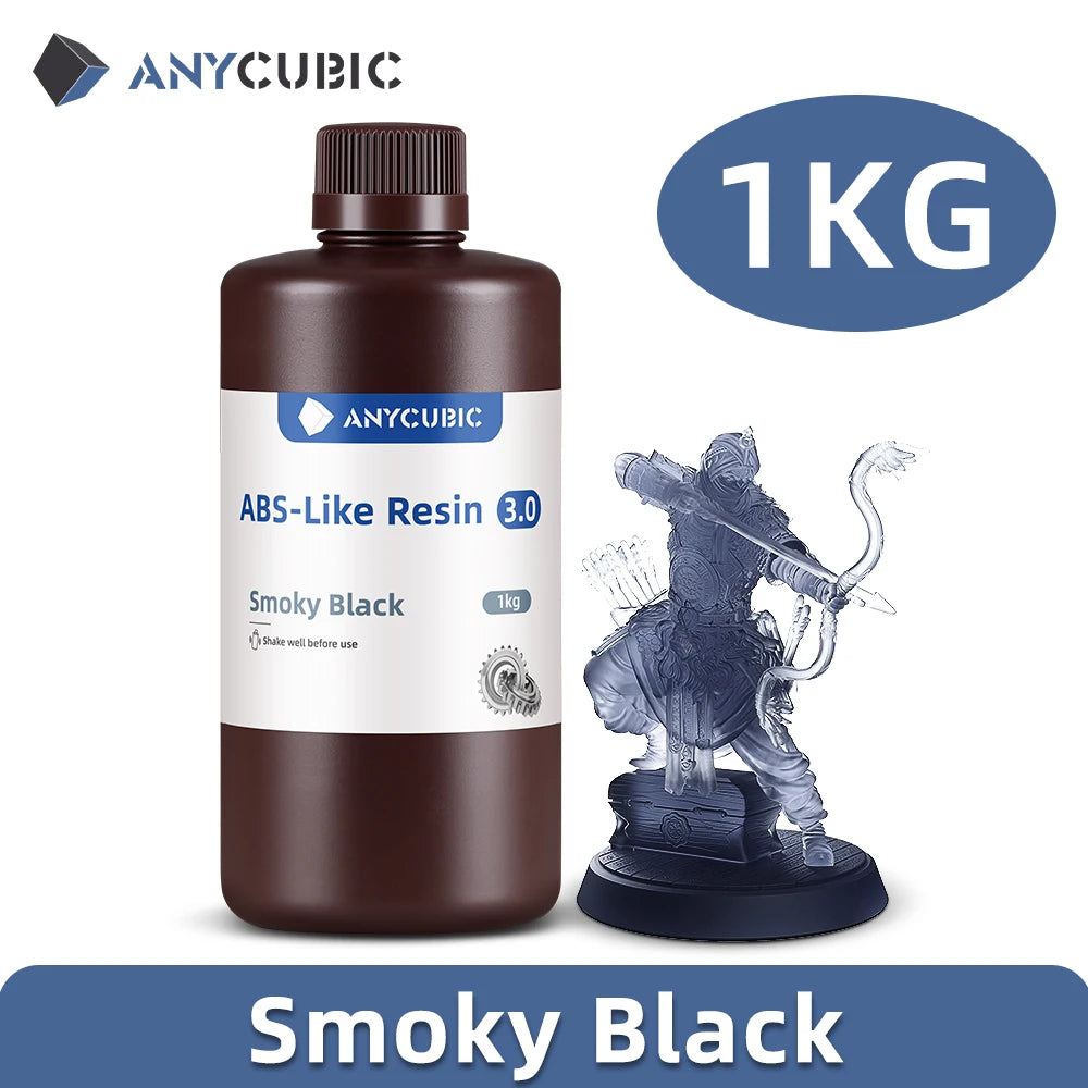 ANYCUBIC ABS-Like Resin 3.0 For LCD 3D Printer Highly Resilient Higher Accuracy with Lower Shrinkage Rate Minimal Odor Mono 4