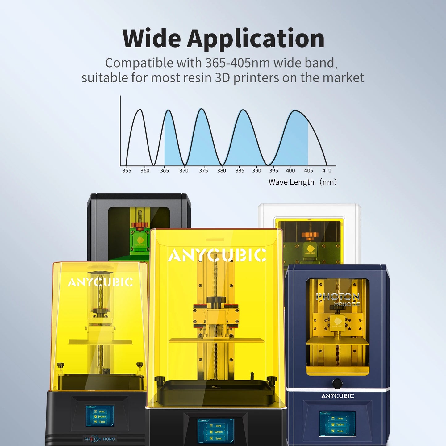 Anycubic Water-Wash Resin 3D Printers Resin Water-Washable 365-405nm  for LCD DLP Photon M3 Plus Max 7K mono 6K Printing