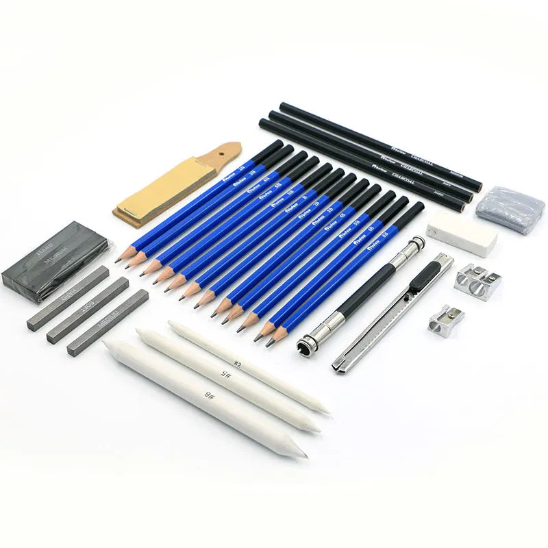 Bview Art Professional 32pcs Artist Sketching Pencil Set Sketch And Drawing Pencils Art Set