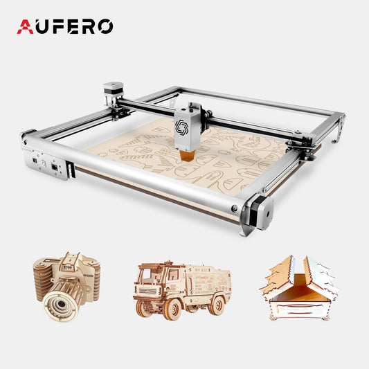 Aufero 2 Laser Engraver Output 10W CNC 32bit Engraving Cutting Machine DIY Tool Desktop LaserGRBL Stainless Cutter Woodworking