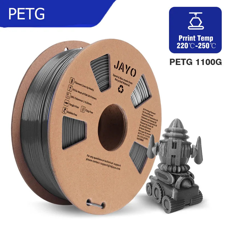 JAYO PLA/PETG/SILK/PLA Meta Filament 1Roll 3D Printer Filament 1.75mm 3d Filament PLA Printing Materials for 3D Printer&3D Pen