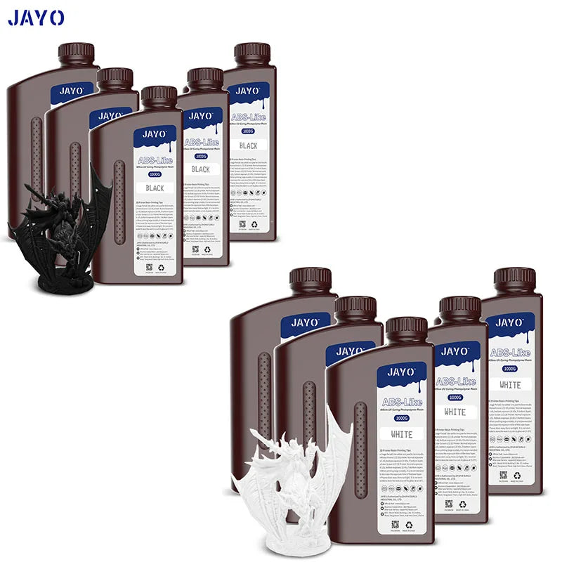 JAYO 3D Resin Water Washab/ABS-Like/Plant Based/Standard 10KG UV Photopolymer Resin Liquid 405nm For LCD 3D Printer Materials