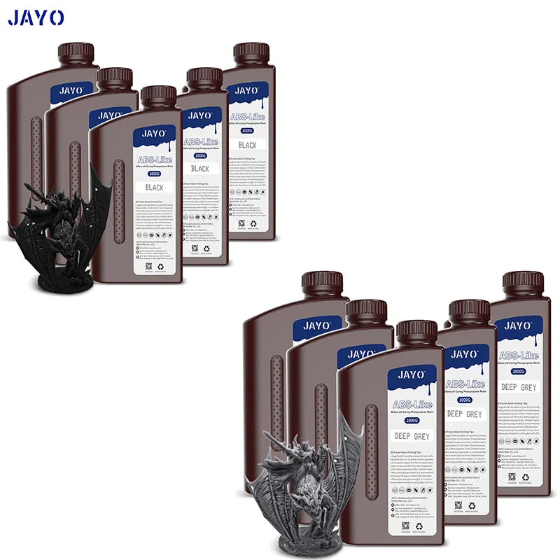 JAYO 3D Resin Water Washab/ABS-Like/Plant Based/Standard 10KG UV Photopolymer Resin Liquid 405nm For LCD 3D Printer Materials