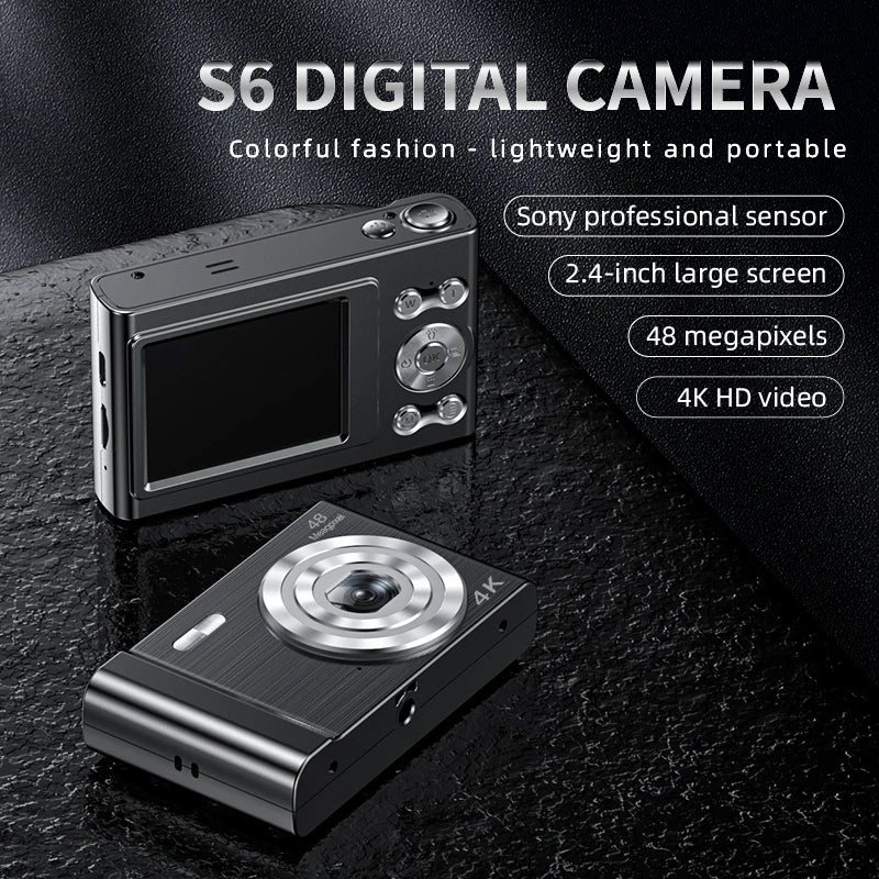 48MP 4K HD Digital Camera 2.4 Inch Screen 16X Zoom Photo Video Photography Camera