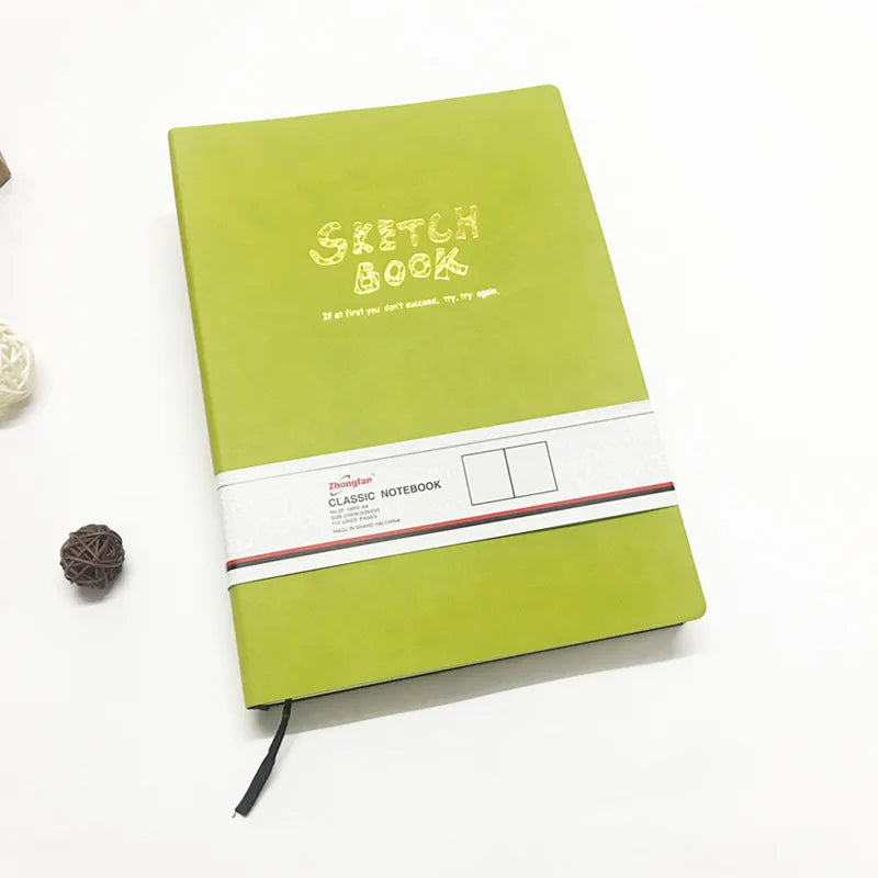 A4/A5 Super Thick Sketchbook 112 Sheets/224 Pages Writing Smoothly Not Easy Falling Pages for Watercolor Sketching Notes
