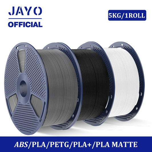 JAYO PLA /PLA Matte /ABS/PETG/PLA Plus 3D Printer Filament 5KG/Roll 1.75mm 3D Filament Large Spool Neatly Wound Filament