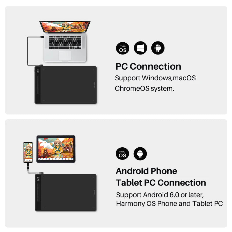 13.6 x 8.5 Inches HUION G930L Wireless Graphics Tablets Inspiroy Giano Drawing tablet Bluetooth Connection with Pentech 3.0 Stylus