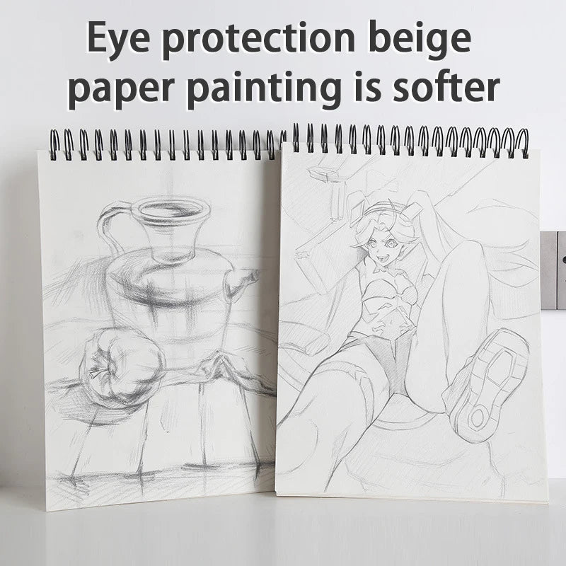 Sketchbook A4, A5, A6, thickened quick sketch book for art students, blank picture book, hand-painted pencil paper drawing