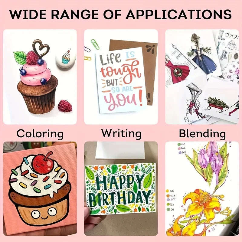 168-color alcohol marker set, used for drawing permanent sketch markers