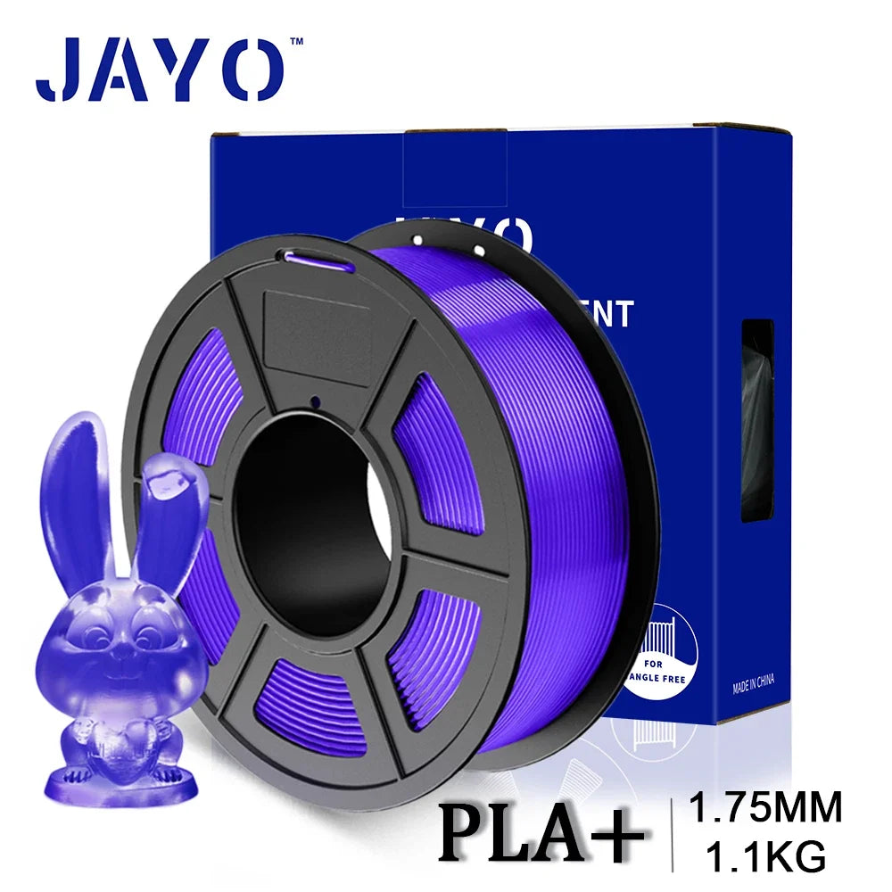 JAYO 3D PETG/PLA/PLA PLUS Printer Transparante Filament 1.75mm Transparency Series & No Bubble non-toxic 3D Printing Materials