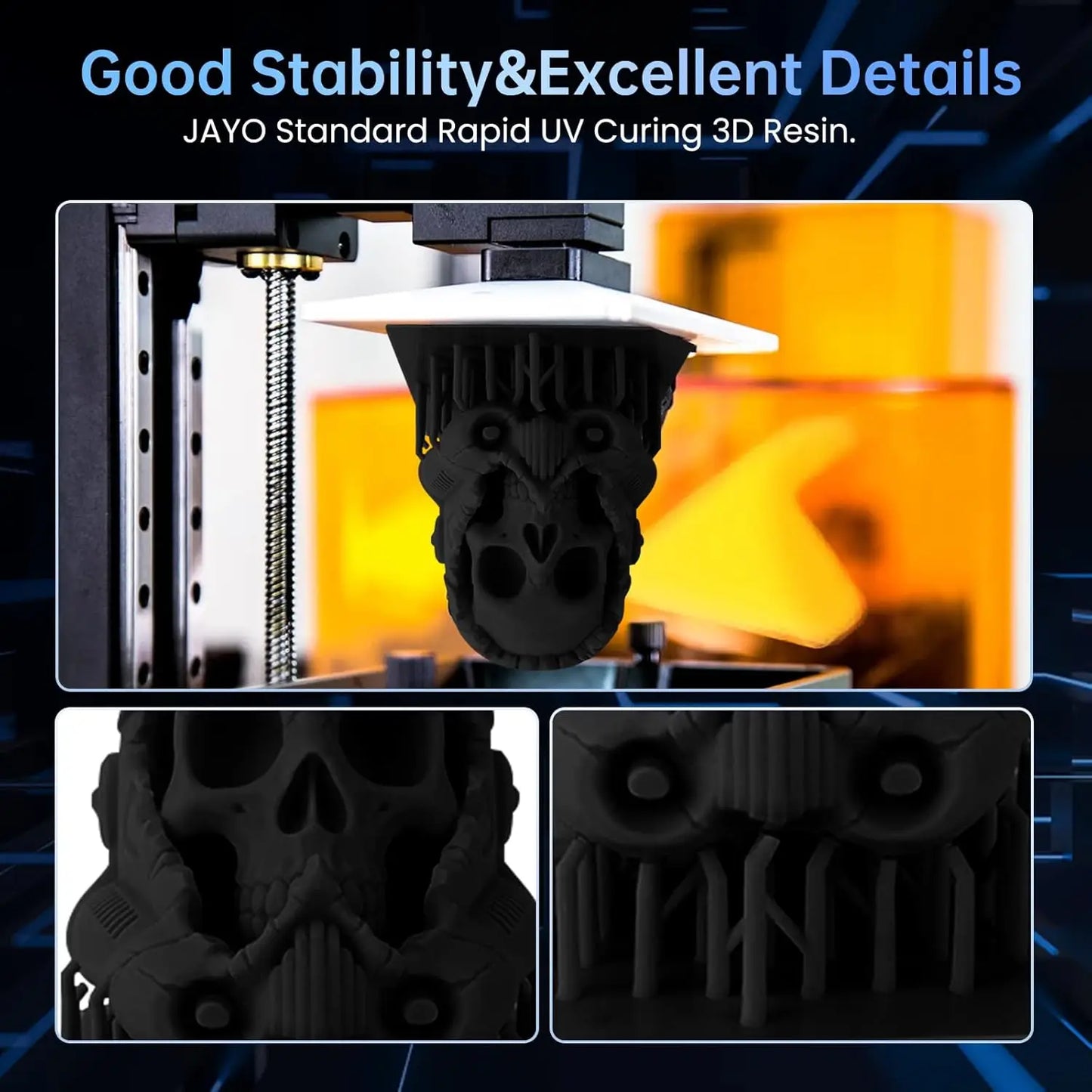 JAYO 5KG&10KG 3D Printer Standard Resin 405nm UV Resin For LCD 3D Printer Material For Printing Easy to Print Good Precision