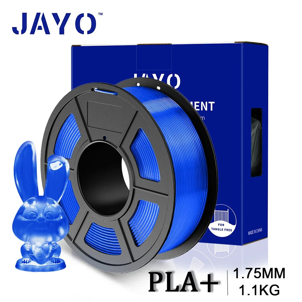 JAYO 3D PETG/PLA/PLA PLUS Printer Transparante Filament 1.75mm Transparency Series & No Bubble non-toxic 3D Printing Materials