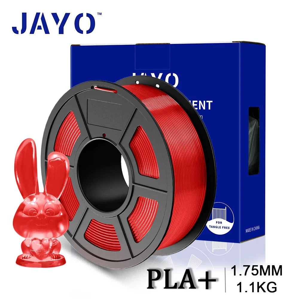 JAYO 3D PETG/PLA/PLA PLUS Printer Transparante Filament 1.75mm Transparency Series & No Bubble non-toxic 3D Printing Materials