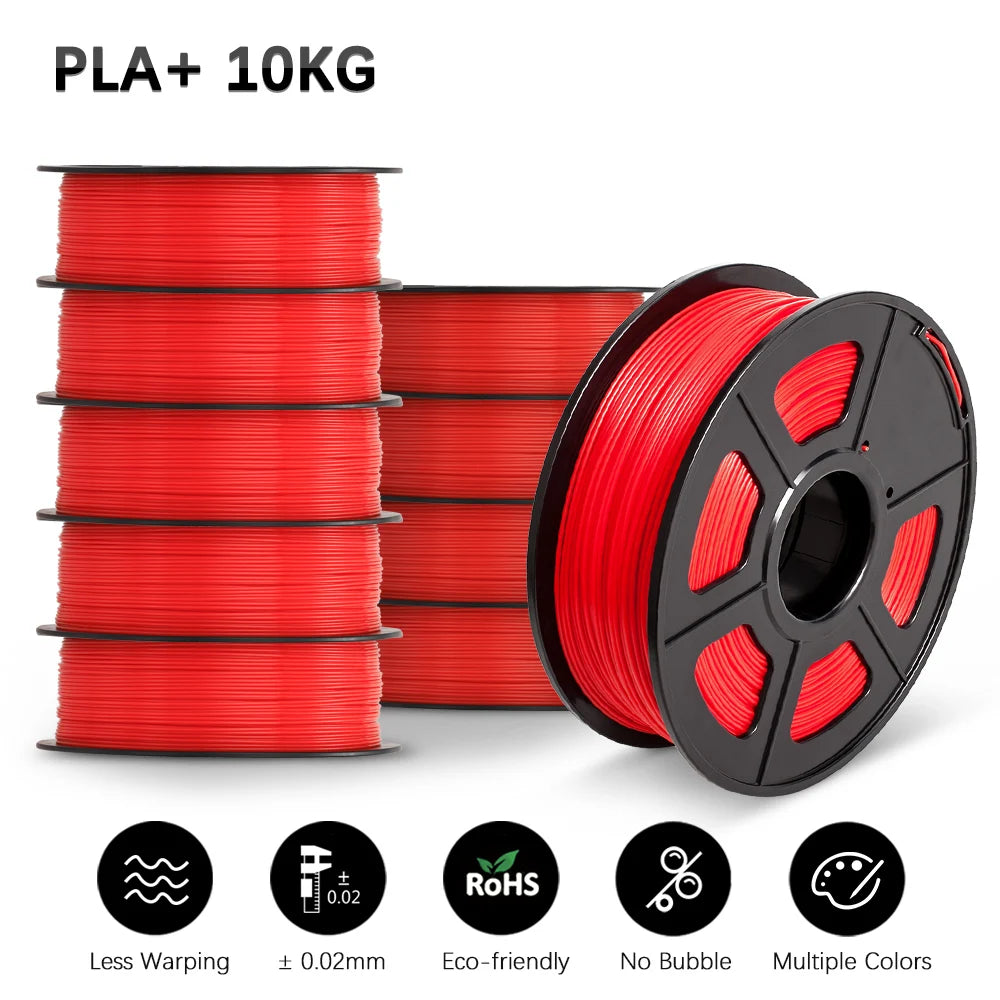 JAYO 3D Printer part PETG/PLA Meta/PLA/SILK/PLA PLUS/TPU Filament 1.75mm for 10Rolls FDM 100% No Bubbel craft part DIY Materials