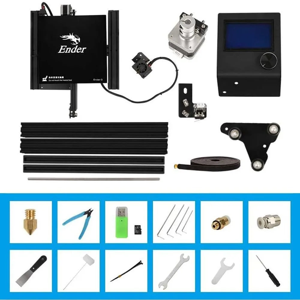 3 3D Printer Fully Open Source with Resume Printing Function DIY 3D Printers Printing Size 8.66x8.66x9.84 inch