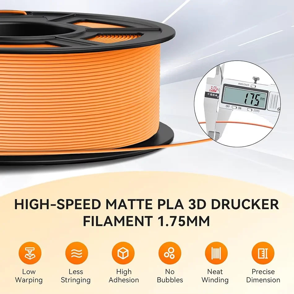 JAYO 3D Printer PLA Classic Filament 1.75mm+/-0.02mm 300-600mm/s Print Range High Flow Speedy PLA 3D Printer Filament for 3D