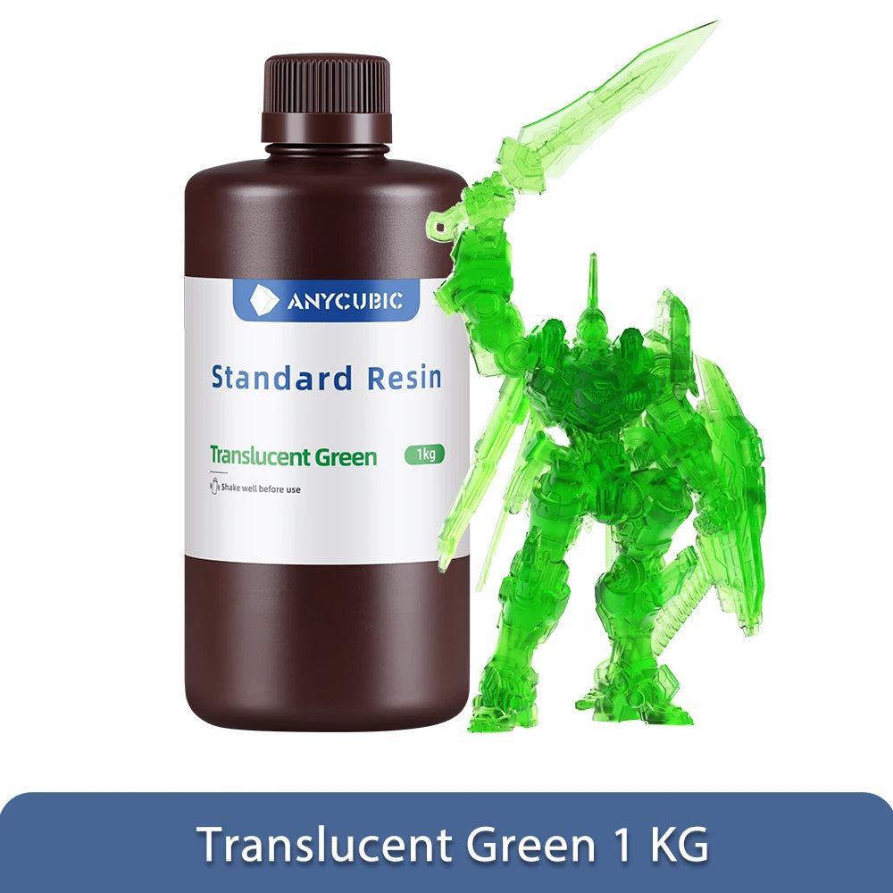 ANYCUBIC 1kg/10kg Liquid Photopolymer Standard Resin 405nm UV Resin For 3D Printer LCD Printing Resin Material For Photon Mono