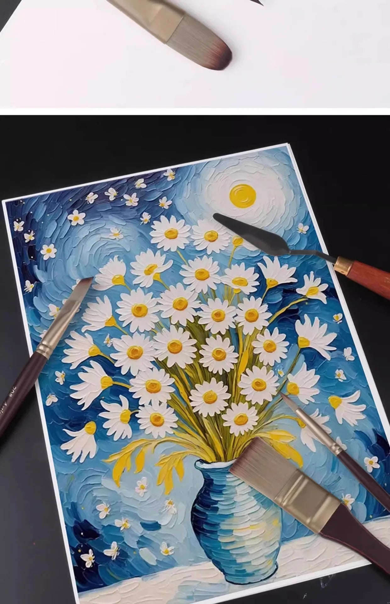 Acrylic Paint Brushes Oil Paint Brushes Artist Paint Brushes Set Bag Pack with Scraper 25 Pcs Gouache Wooden Handle Brushes