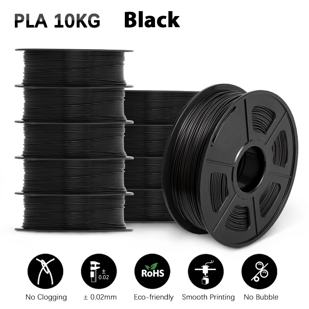 SUNLU 10KG 3D Filament PLA /PLA PLUS Filament 10kg 22 lbs 1.75mm 3D Printer Filament Environmentally friendly High strength PLA