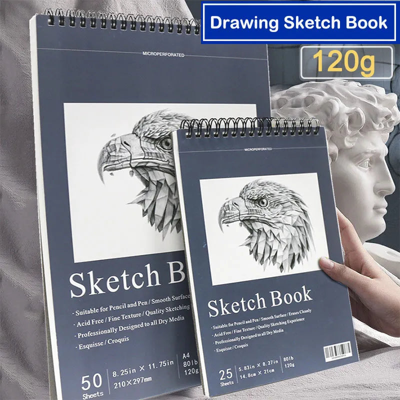 Sketchbook A4A5 Blank Art Sketchbook Paper for Drawing, coloring and Notebooks