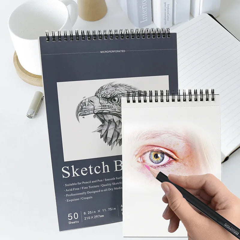 Sketchbook A4A5 Blank Art Sketchbook Paper for Drawing, coloring and Notebooks