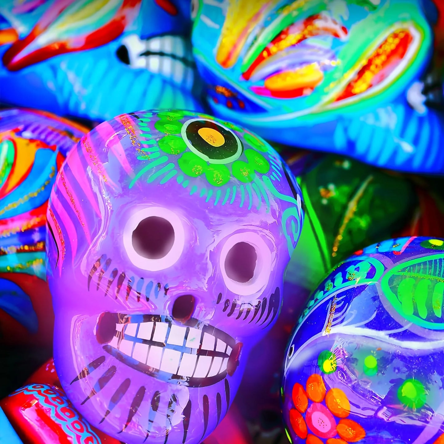 Fantastory 10pcs Glow in the Dark Acrylic Paints, 30ml/1oz Waterproof Paint for Stones, Glass, Wood, Drawing, Craft Supplies