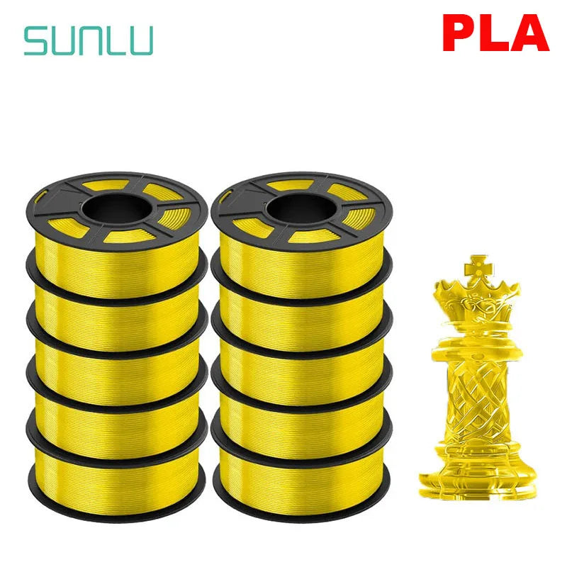 SUNLU 10KG 3D Filament PLA /PLA PLUS Filament 10kg 22 lbs 1.75mm 3D Printer Filament Environmentally friendly High strength PLA