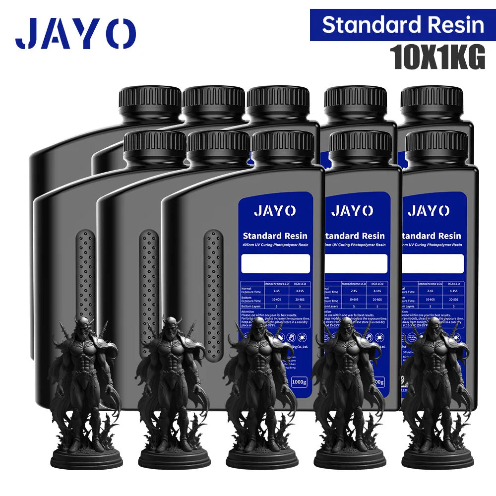 JAYO 5KG&10KG 3D Printer Standard Resin 405nm UV Resin For LCD 3D Printer Material For Printing Easy to Print Good Precision