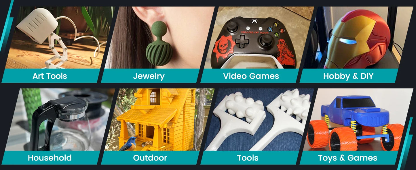 SUNLU 5KG 3D Filament PLA/PLA PLUS/PETG/ABS Filamnet 1.75mm 5Roll 1KG Neatly Wound 3D Printer Filament for 3D Printer