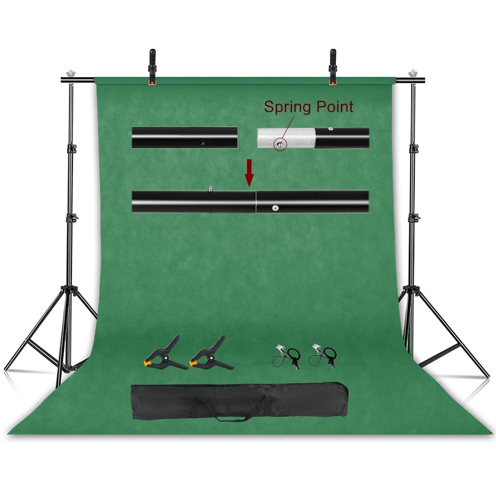 SH Photography Background Stand Kit With Adjustable Stand Support System Backdrops For Photo Studio Chromakey Green Screen Frame