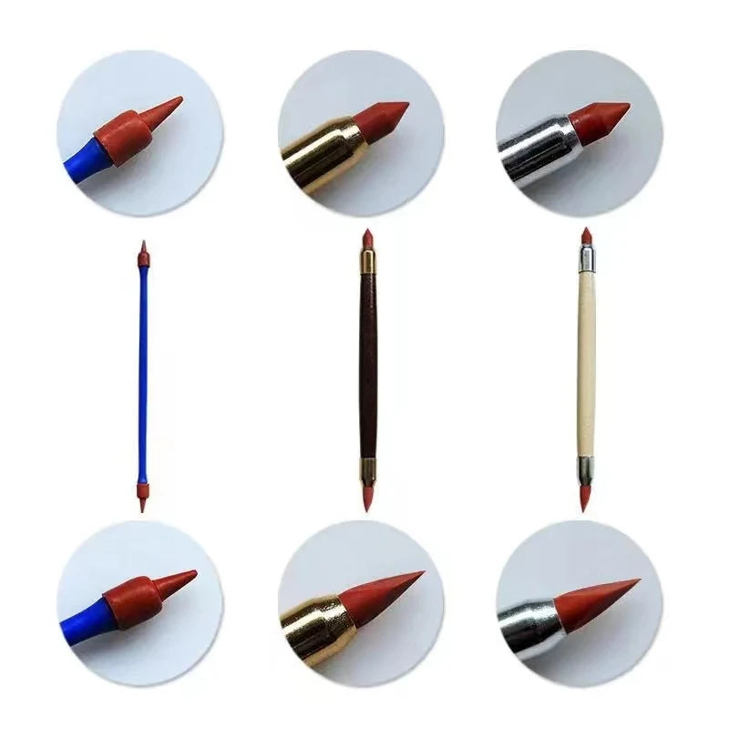 3pcs DIY doyes Silicon Rubber Shaper Pens Art Craft Supplies Pottery Clay Sculpture Tools Ceramics Carving Modeling Shaping Tool