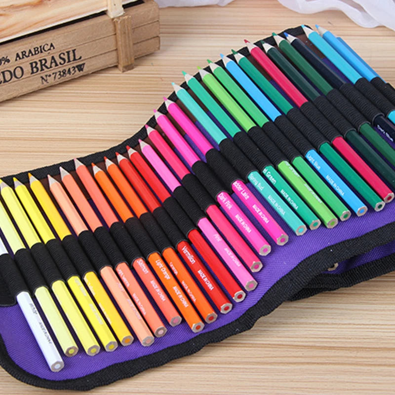 72 color wooden crayon, lead-free non-toxic oily pencil, school pen, painting, sketching