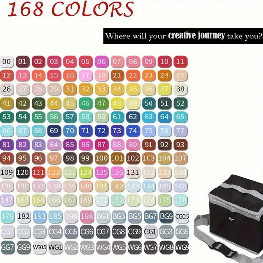 Alcohol Markers Set, 48 Colors Dual Tip Art Markers for  Adult Coloring Book, Sketching Drawing Markers, Coloring Marker With