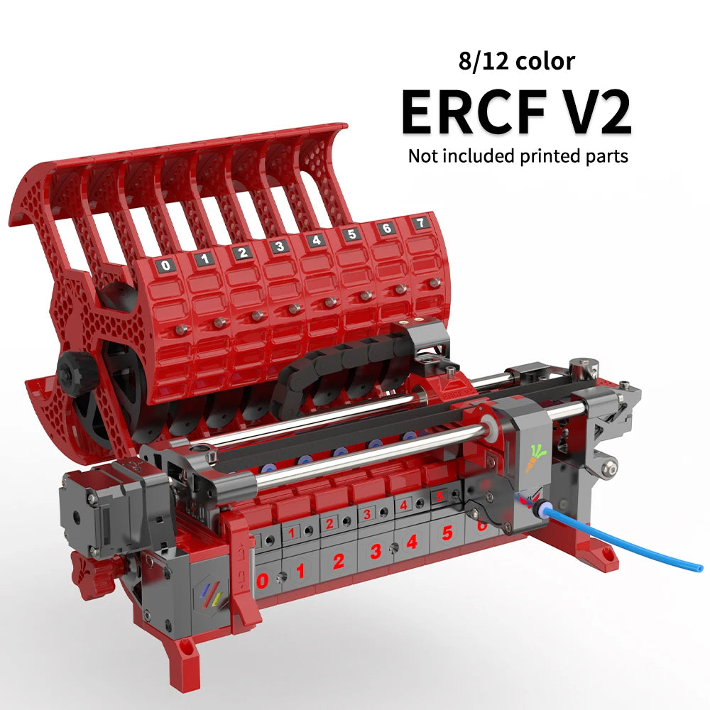 FYSETC ERCF V2 Kit ERCT ERF 8/12Color Enraged Rabbit Multi-color Printing for Voron2.4 Trident 3D Printer Official Certification