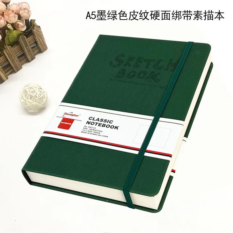 A4/A5 Super Thick Sketchbook 112 Sheets/224 Pages Writing Smoothly Not Easy Falling Pages for Watercolor Sketching Notes