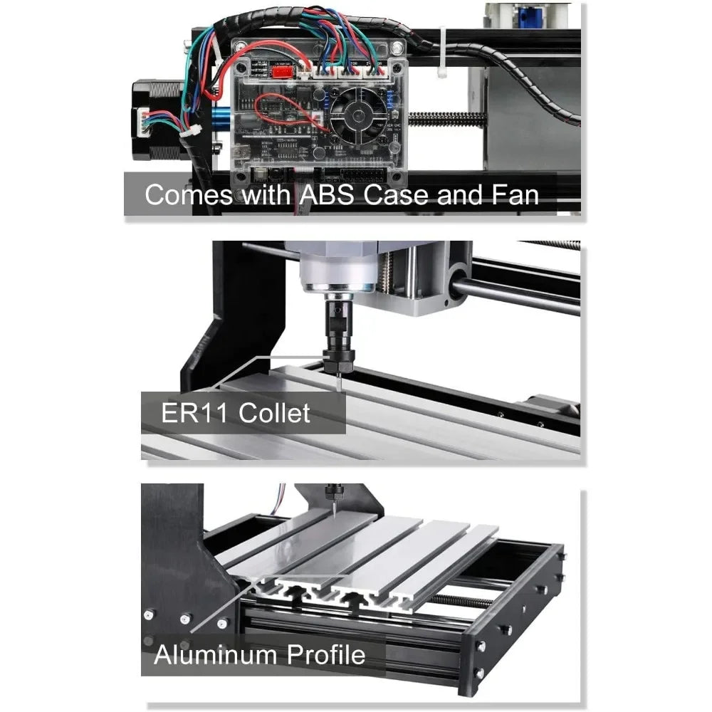 Genmitsu CNC 3018-PRO Router Kit GRBL Control 3 Axis Plastic Acrylic PCB PVC Wood Carving Milling Engraving Machine