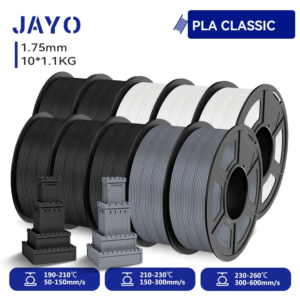 JAYO 3D PETG/ High Speed Matte PETG / PLA Classic Printer Filament 1.75mm 3D Printer Filament 11KG Neatly Wound PETG for 3D