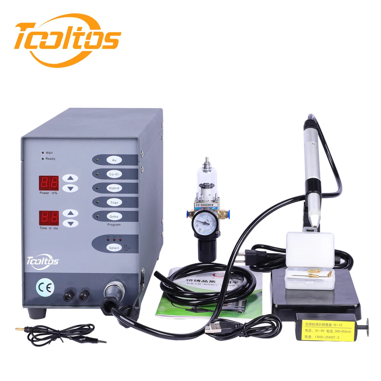 100W Tooltos Automatic CNC Pulse Argon Arc Tig Jewelry Spot Soldering Machine,110/220V