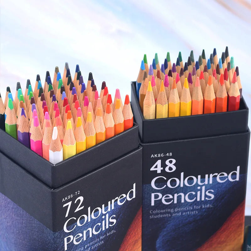 12/18/24/36/48/72 Wooden Colored Pencils Set Drawing Writing Back To School Coloring Colorful Art Supplies For Artist Stationery