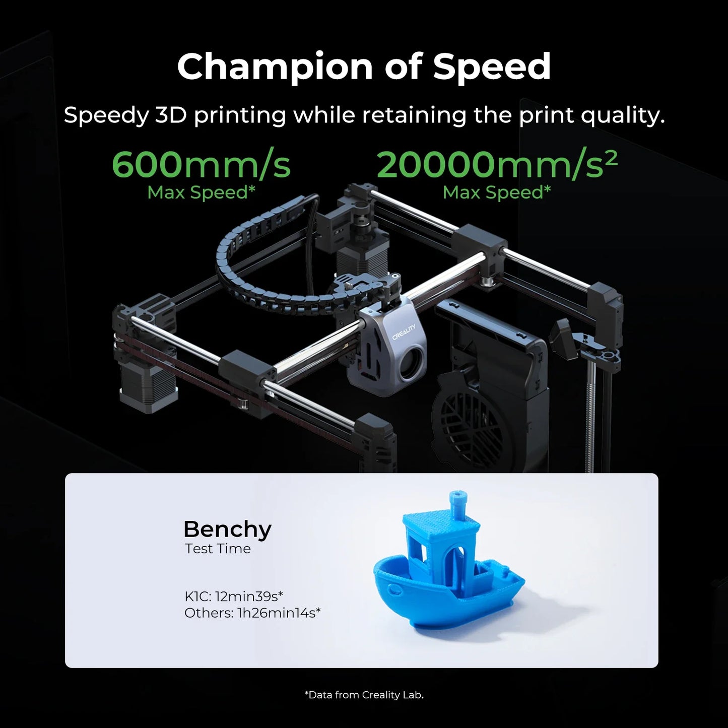 Creality K1C 3D Printer 600mm/s High Speed Printing Al Camera All-Metal Extruder Kit  Auto Leveling Stable Cube Frame 3D Printer