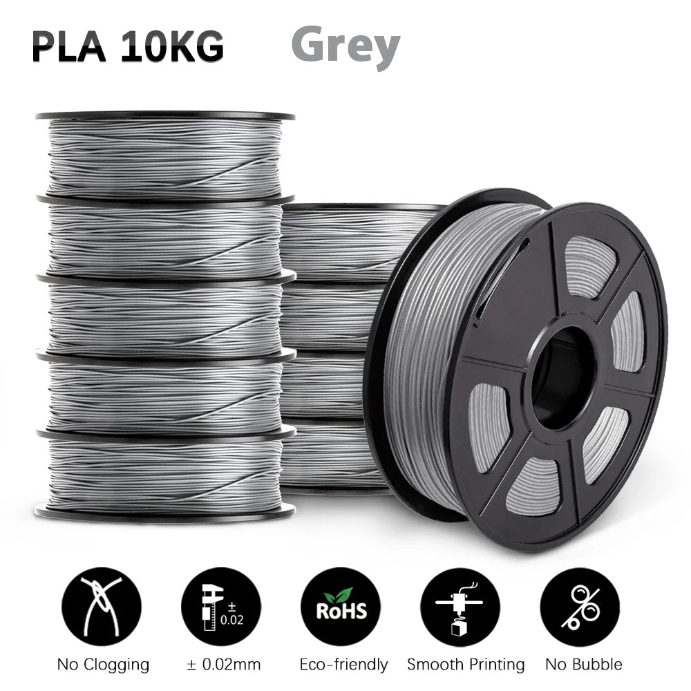 SUNLU 10KG 3D Filament PLA /PLA PLUS Filament 10kg 22 lbs 1.75mm 3D Printer Filament Environmentally friendly High strength PLA