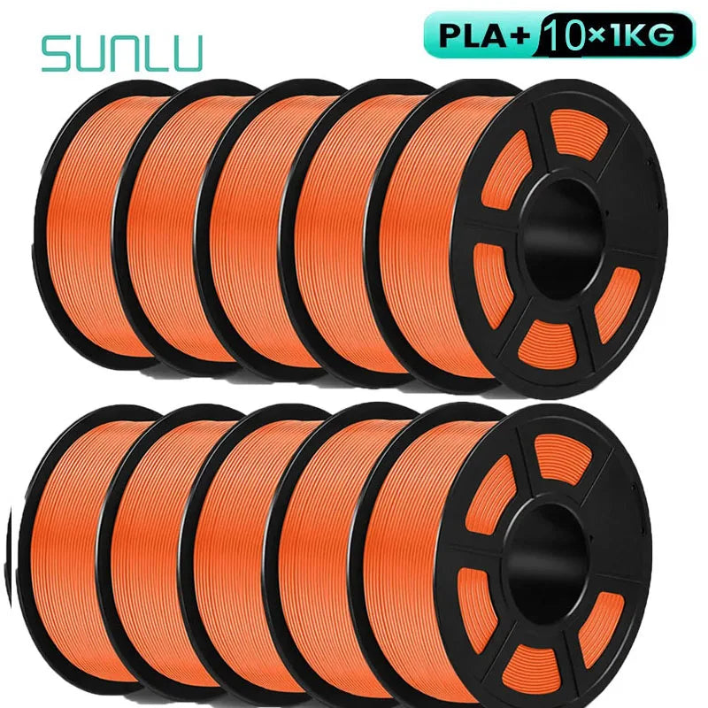 SUNLU 10KG 3D Filament PLA /PLA PLUS Filament 10kg 22 lbs 1.75mm 3D Printer Filament Environmentally friendly High strength PLA