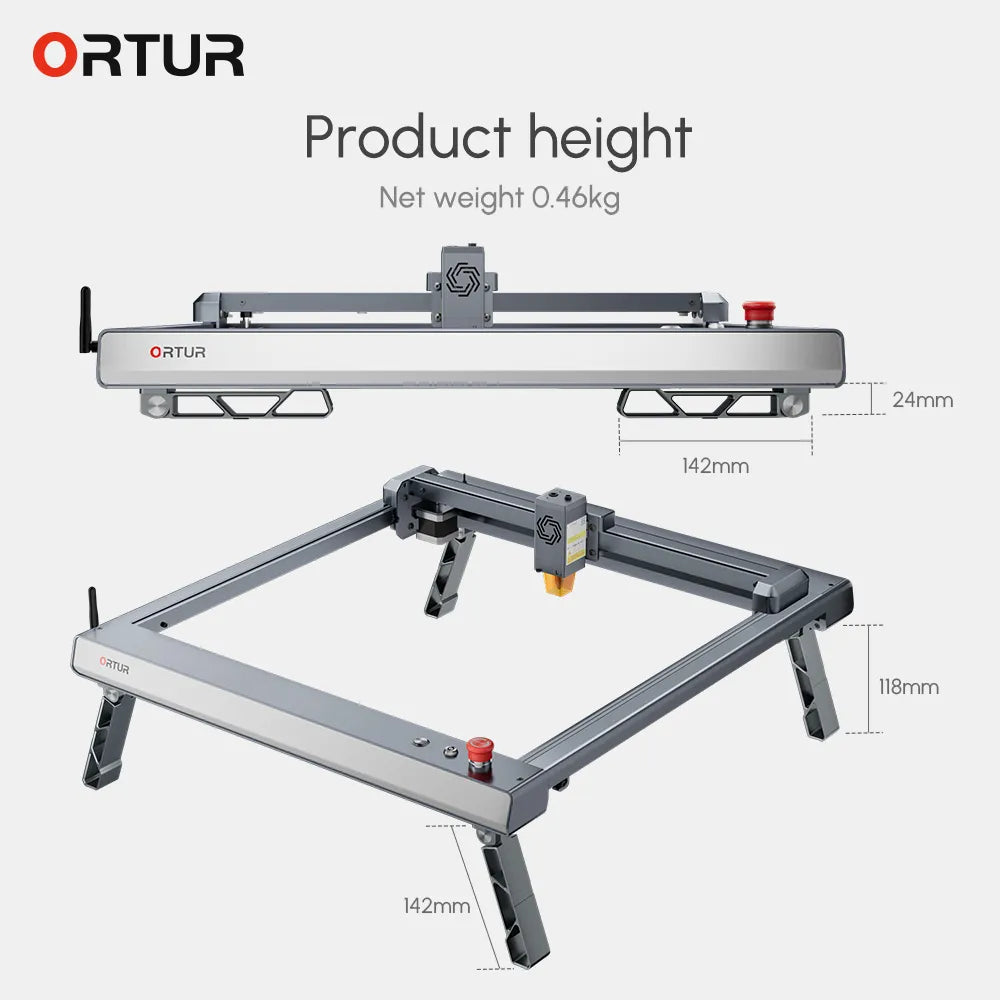 ORTUR 40*85cm Laser Master 3 Engraver Cutter with Rotary Roller Air Assist Set App Offline CNC Wood Cutting Engravging Machine