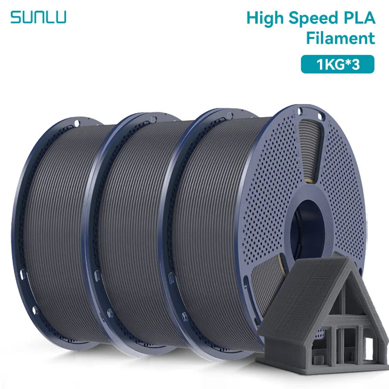 SUNLU 3KG High Speed PLA/Matte PLA/Matte PETG Filament 1.75mm 1kg Spool Neatly Wound Filament Fit Most FDM 3D Printers