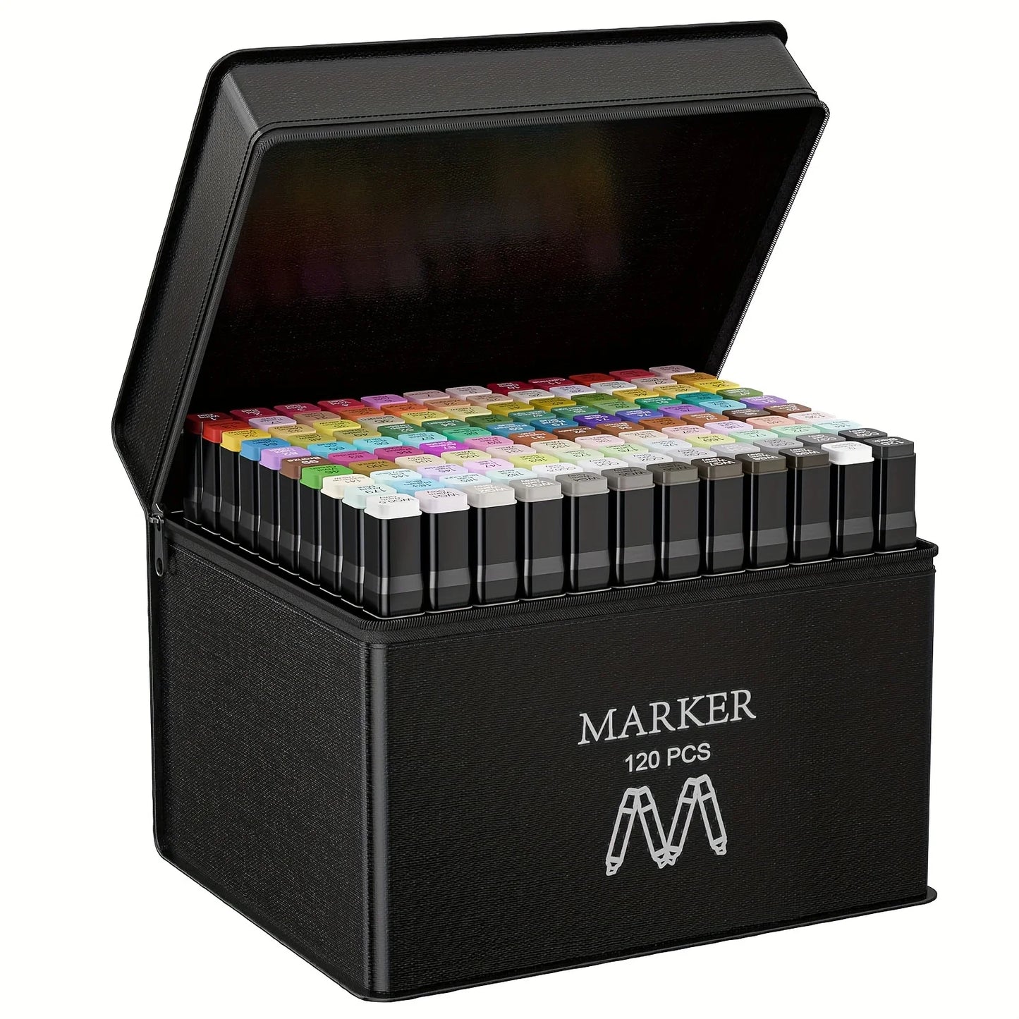 Alcohol Markers Set, 48 Colors Dual Tip Art Markers for  Adult Coloring Book, Sketching Drawing Markers, Coloring Marker With