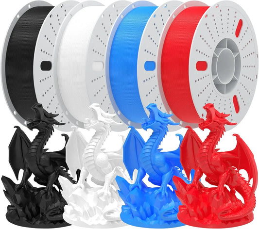 PETG 3D Printer Filament 1.75mm High Precision Durable Strong Filament Mith Better Flow Dimensional Accuracy +/- 0.02mm