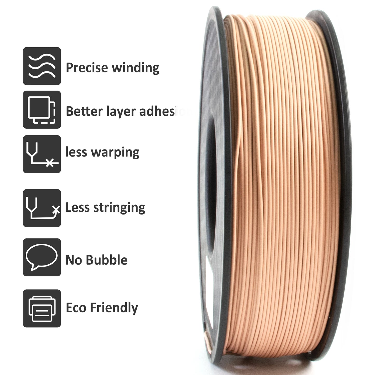 GEEETECH 10Kg 3d Matte PLA Filament 1.75mm Spool Wire For 3D Printer Material,Safety, Vacuum packaging